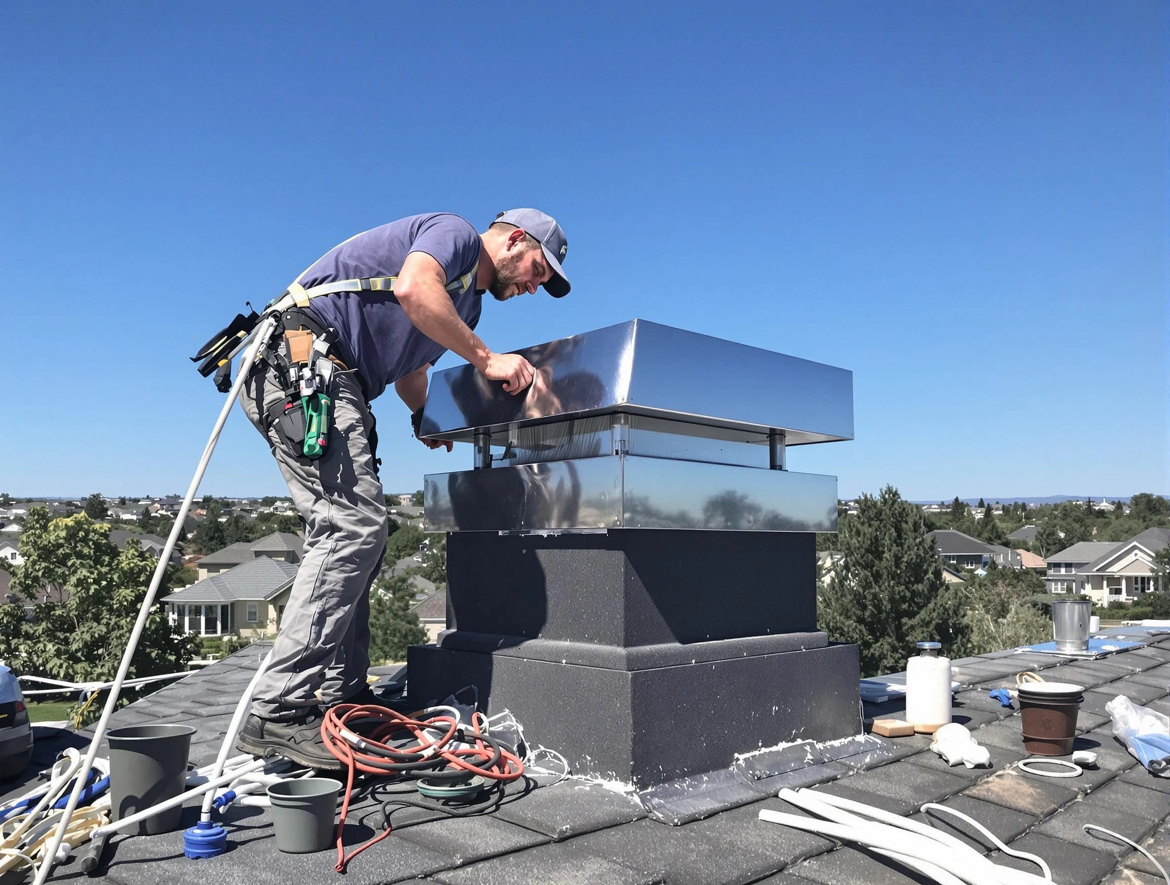 Chimney Cap Services service in Millburn, NJ