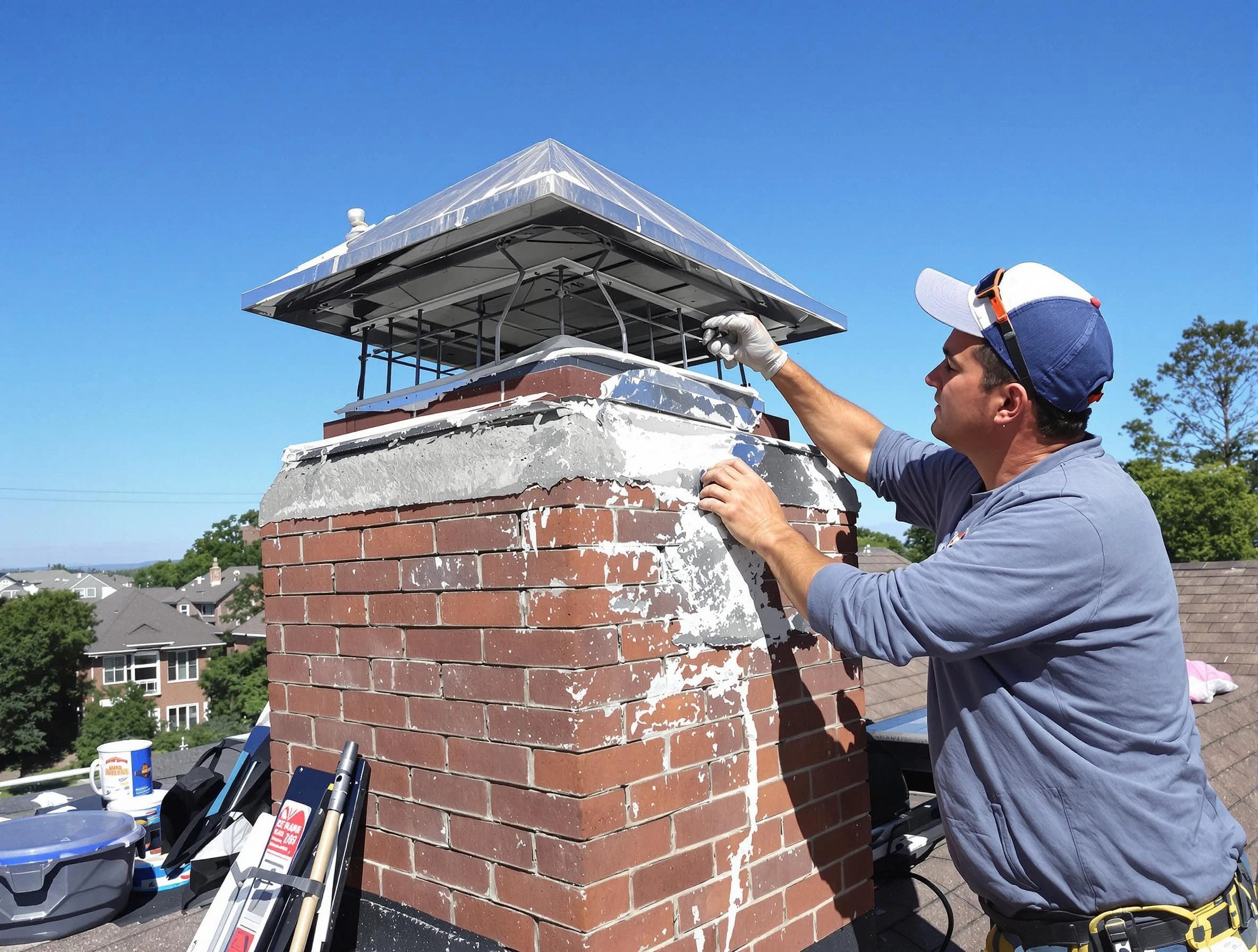 Chimney Crown Services service in Millburn, NJ